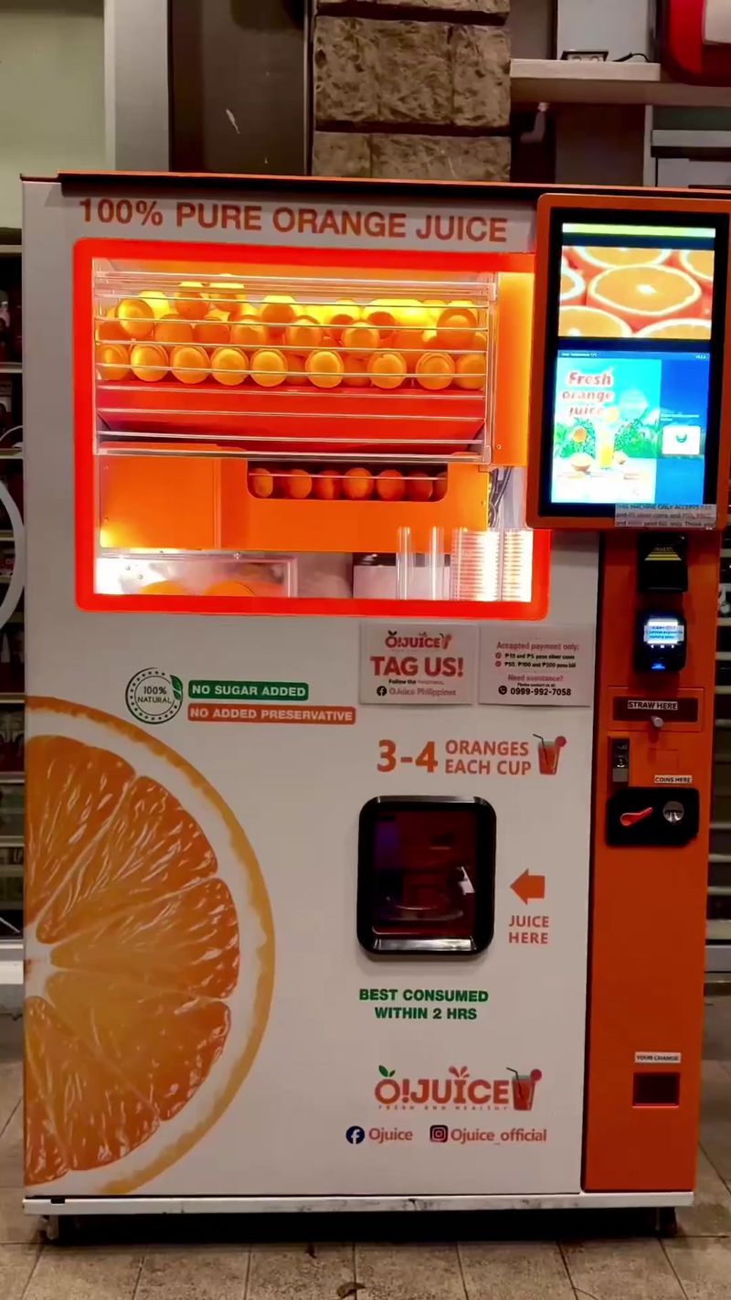 An O!Juice machine at one of our locations